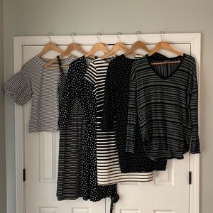 Women’s Black & White Dresses & Shirts. Pick your piece for $20 or Make offer!